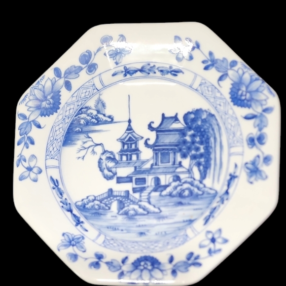 Made in Japan Delft Mma-pem Other - Metro Museum Delft Japan 1921+ Saucer blue n white